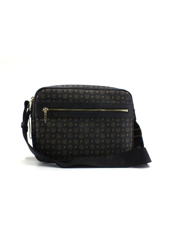 POLLINI Borsa Tracolla Messanger Loghi Nero Rosso TE8402PP02Q1100A - Sandrini Calzature e Abbigliamento