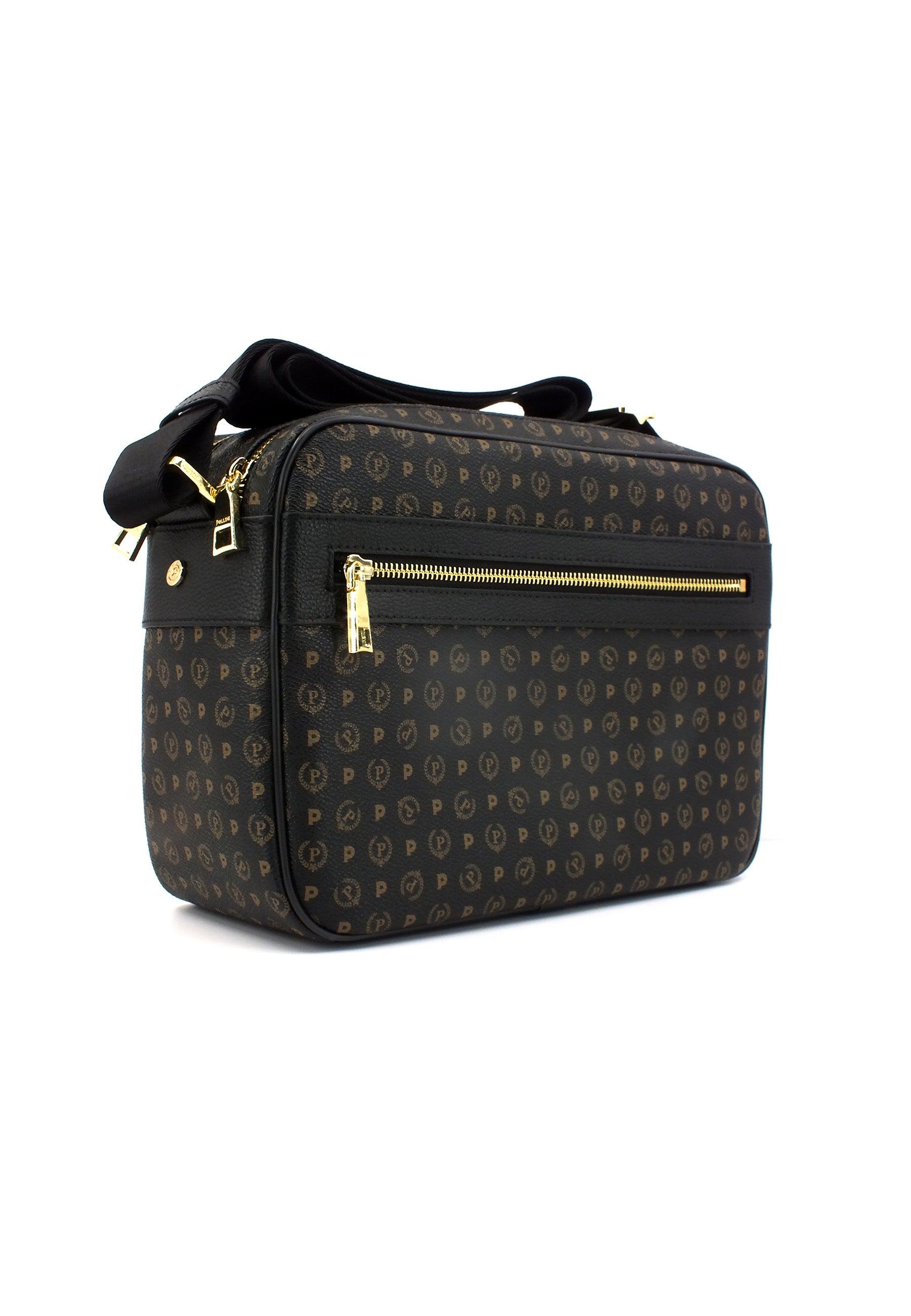POLLINI Borsa Tracolla Messanger Nero TE8402PP02Q1100A - Sandrini Calzature e Abbigliamento