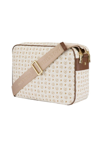 POLLINI Borsa Tracolla Messenger Donna Avorio Marrone TE8402PP02Q1110C - Sandrini Calzature e Abbigliamento