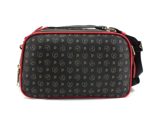 POLLINI Borsa Tracolla Zip Nero Rosso TE8467PP0DQ1100B - Sandrini Calzature e Abbigliamento
