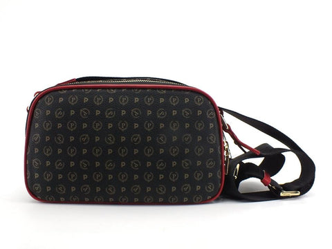 POLLINI Borsa Tracolla Zip Nero Rosso TE8467PP0DQ1100B - Sandrini Calzature e Abbigliamento