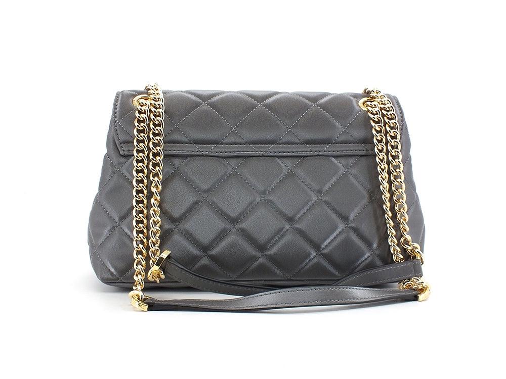 POLLINI Crossbody Flap Borsa Laminated Grigio Fumo SC4501PP0DSE0022 - Sandrini Calzature e Abbigliamento