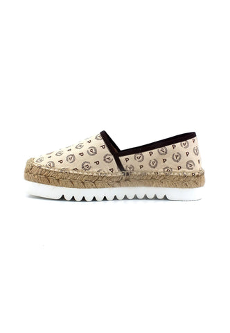 POLLINI Espadrillas Slip On Donna Beige Marrone TA10124G0EQ6D11D - Sandrini Calzature e Abbigliamento