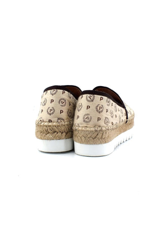 POLLINI Espadrillas Slip On Donna Beige Marrone TA10124G0EQ6D11D - Sandrini Calzature e Abbigliamento