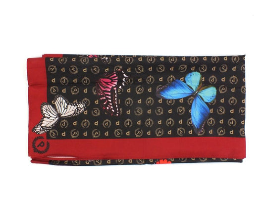 POLLINI Foulard 68*68 Butterfly Nero Multicolor TE7900PP04Q8900A - Sandrini Calzature e Abbigliamento