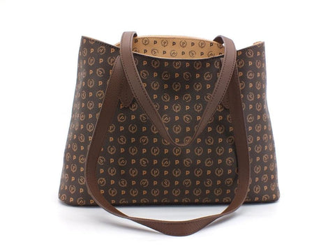 POLLINI Hobo Borsa Printed Clutch Marrone Crema TE8451PP0BQ5330A - Sandrini Calzature e Abbigliamento