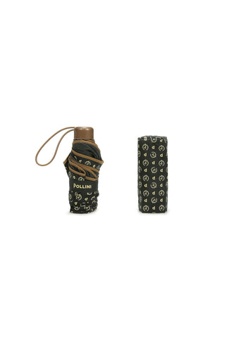 POLLINI Ombrello Mini Nero Marrone TO8001XX0410500D - Sandrini Calzature e Abbigliamento
