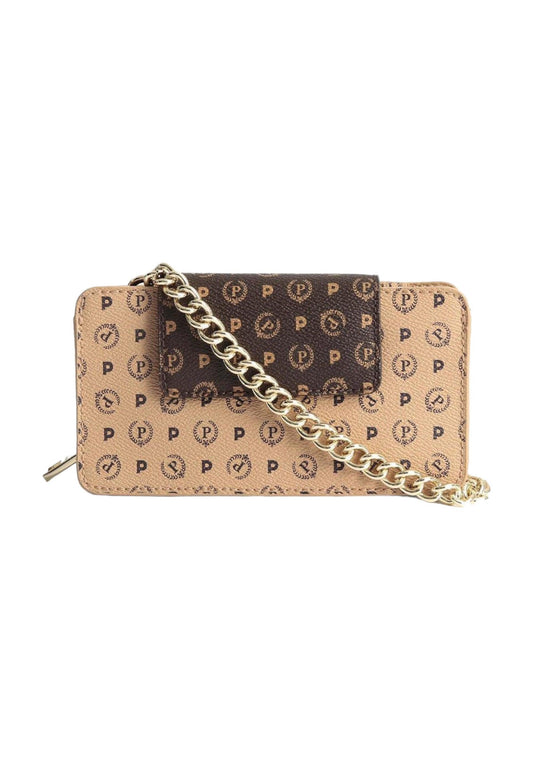 POLLINI Pochette Donna Marrone Crema TE8453PP0BQ5330A - Sandrini Calzature e Abbigliamento