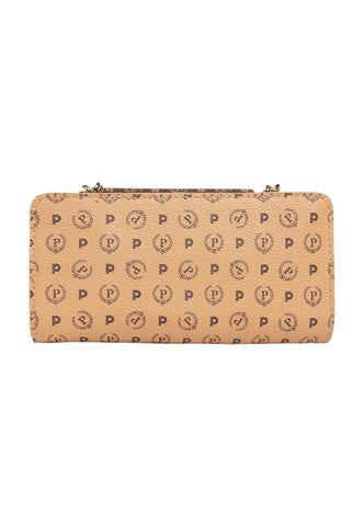 POLLINI Pochette Donna Marrone Crema TE8453PP0BQ5330A - Sandrini Calzature e Abbigliamento