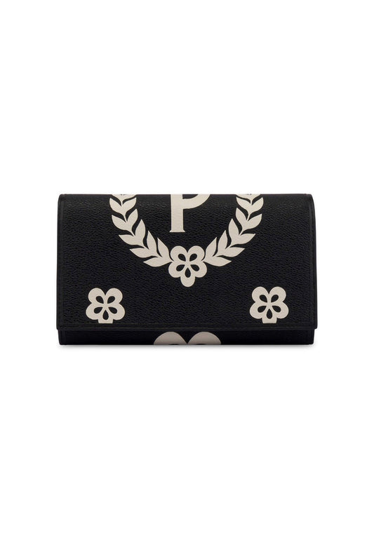 POLLINI Portafoglio Donna Big Logo Nero TE9000PP02Q1E00A - Sandrini Calzature e Abbigliamento