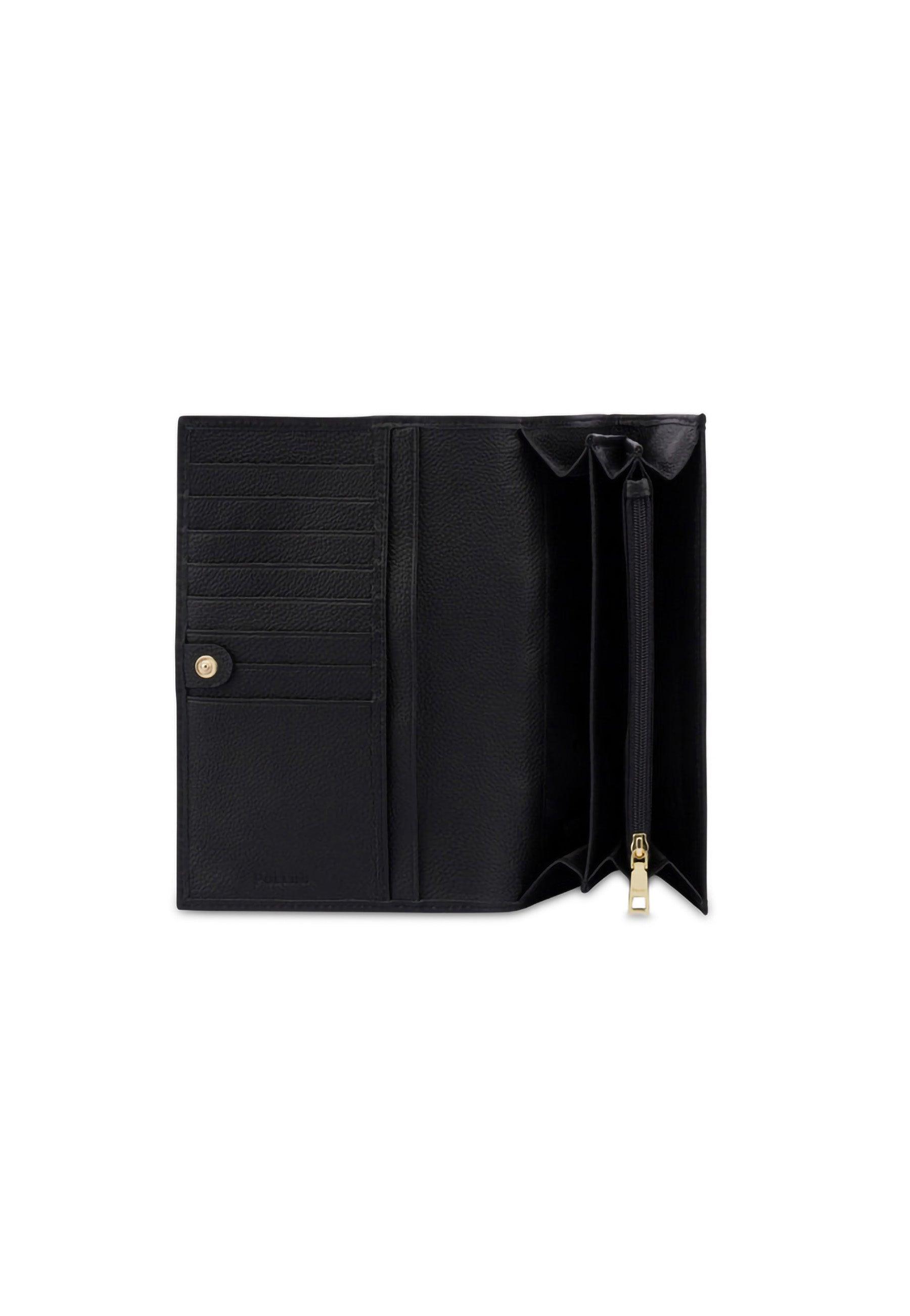 POLLINI Portafoglio Donna Big Logo Nero TE9000PP02Q1E00A - Sandrini Calzature e Abbigliamento