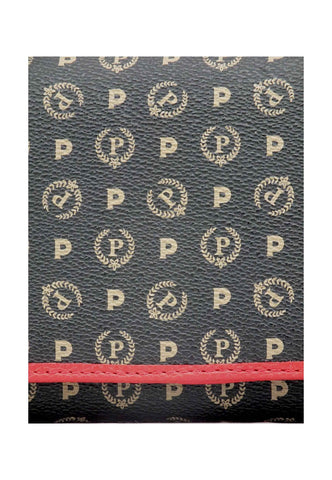 POLLINI Portafoglio Donna Loghi Bottone Nero Rosso TE9000PP02Q1100B - Sandrini Calzature e Abbigliamento