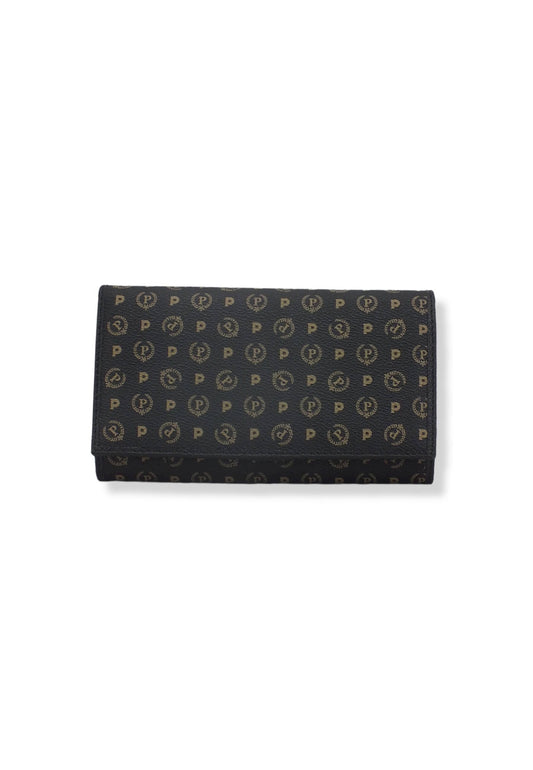 POLLINI Portafoglio Donna Loghi Bottone Nero TE9000PP02Q1100A - Sandrini Calzature e Abbigliamento