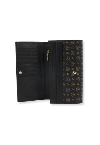 POLLINI Portafoglio Donna Loghi Bottone Nero TE9000PP02Q1100A - Sandrini Calzature e Abbigliamento