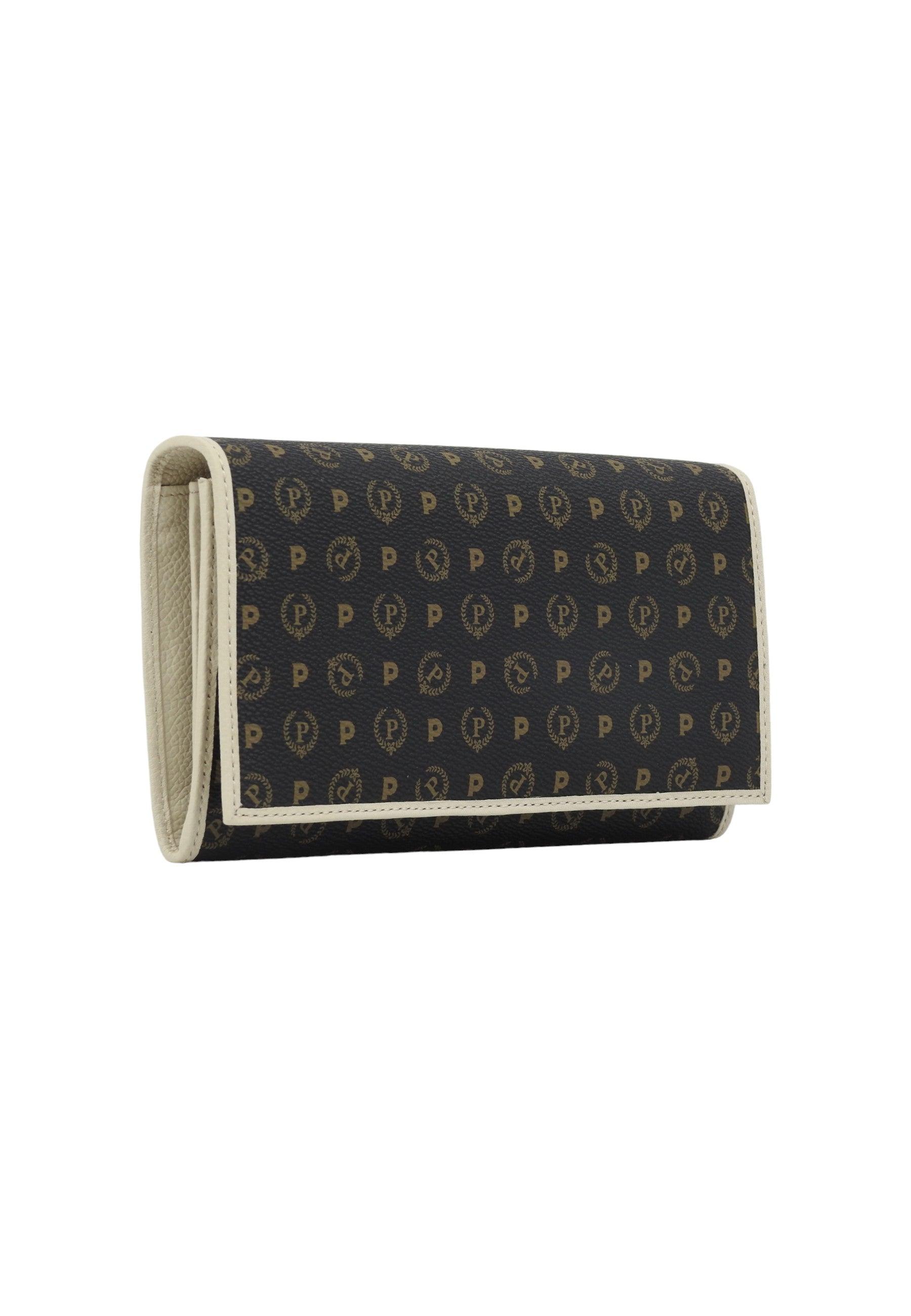 POLLINI Portafoglio Donna Nero Avorio TE9000PP02Q1100C - Sandrini Calzature e Abbigliamento