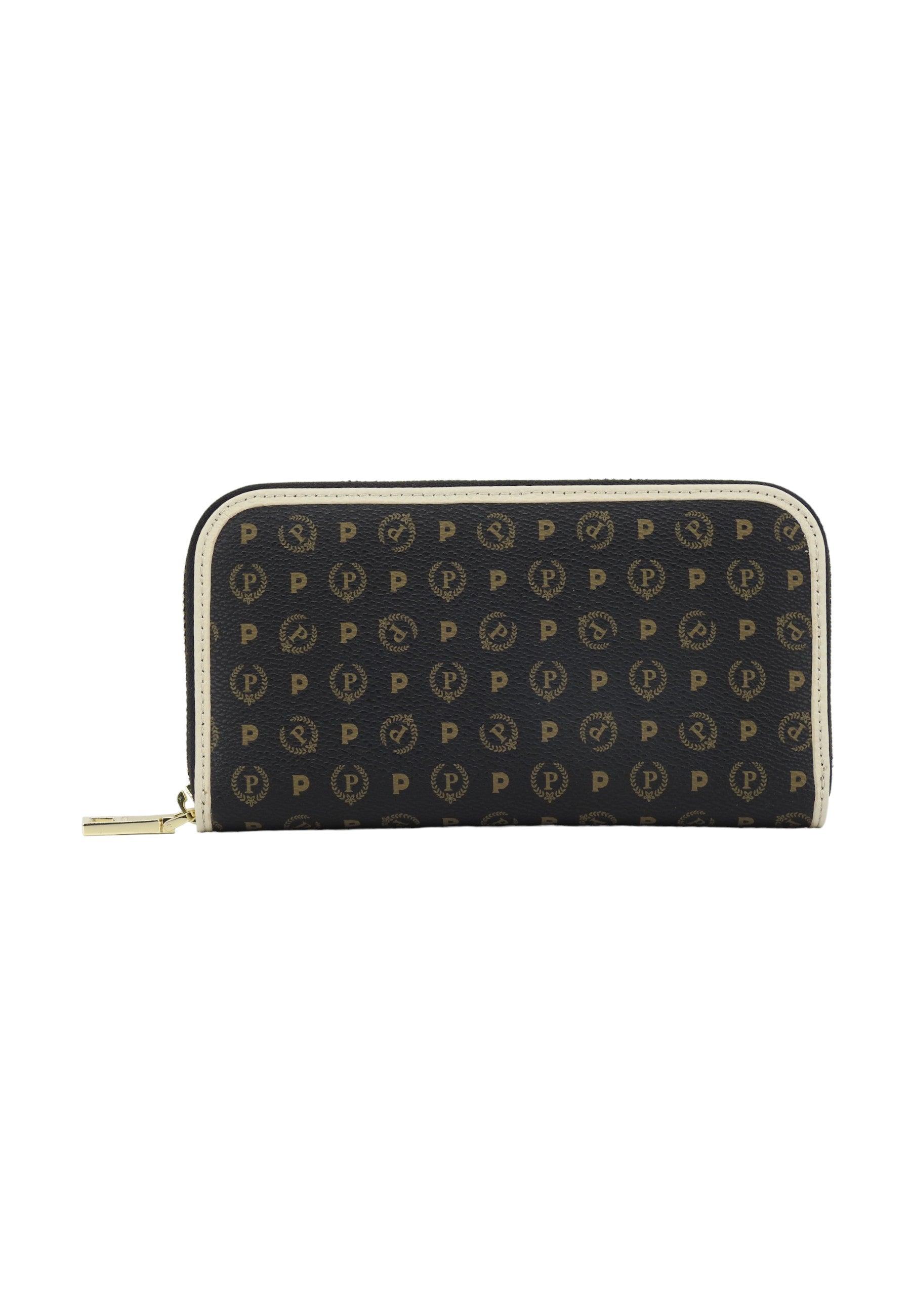 POLLINI Portafoglio Donna Nero Avorio TE9001PP02Q1100C - Sandrini Calzature e Abbigliamento