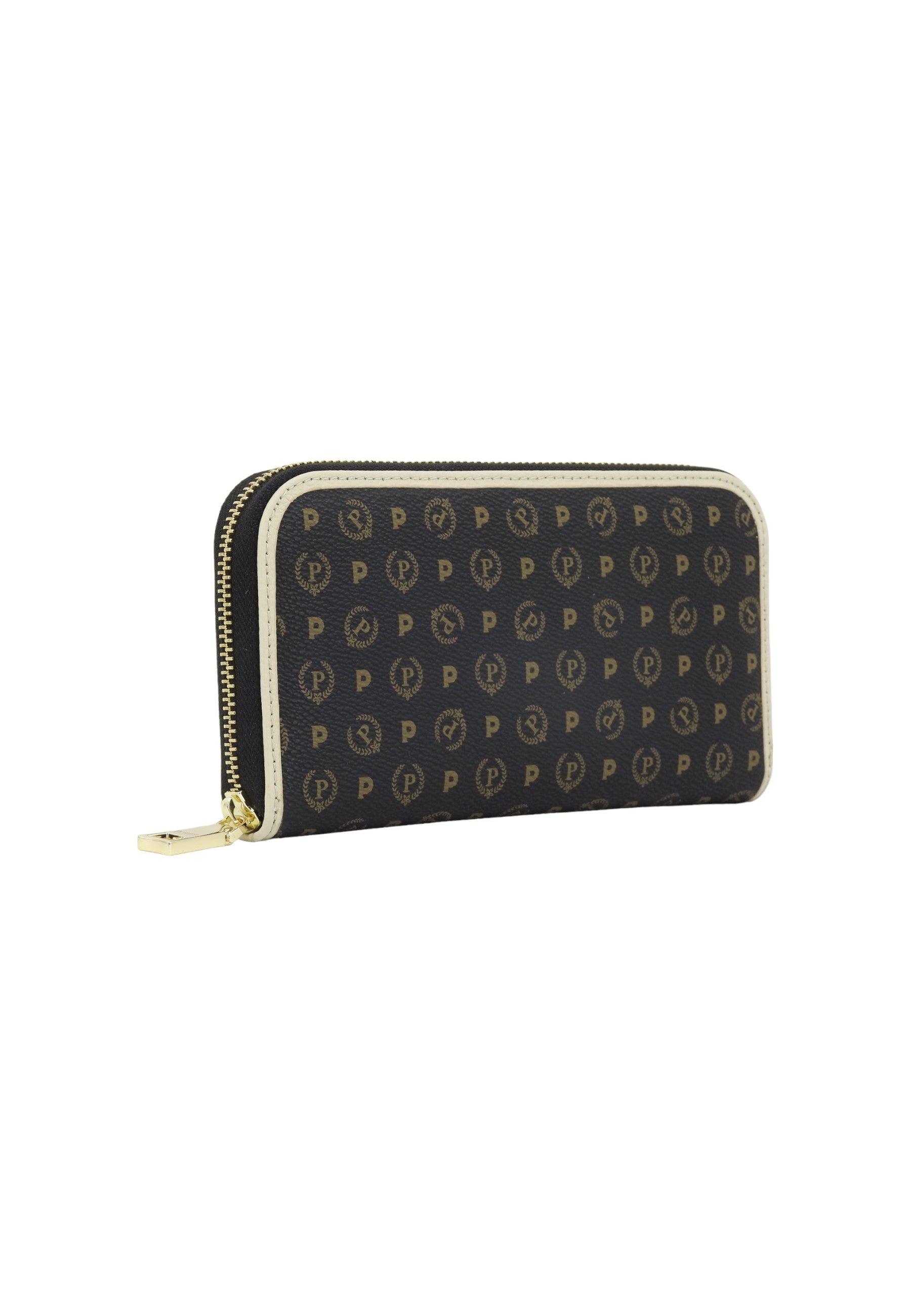 POLLINI Portafoglio Donna Nero Avorio TE9001PP02Q1100C - Sandrini Calzature e Abbigliamento