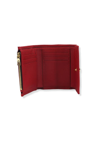 POLLINI Portafoglio Donna Small Loghi Nero Rosso TE9006PP04Q1100B - Sandrini Calzature e Abbigliamento