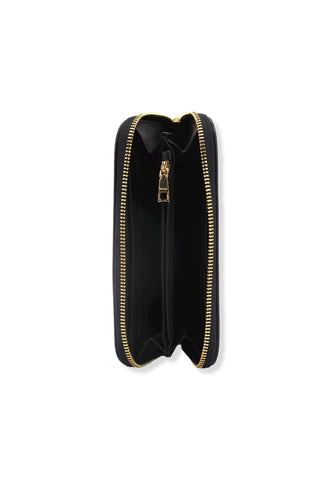 POLLINI Portafoglio Donna Zip Around Loghi Nero TE9001PP02Q1100A - Sandrini Calzature e Abbigliamento