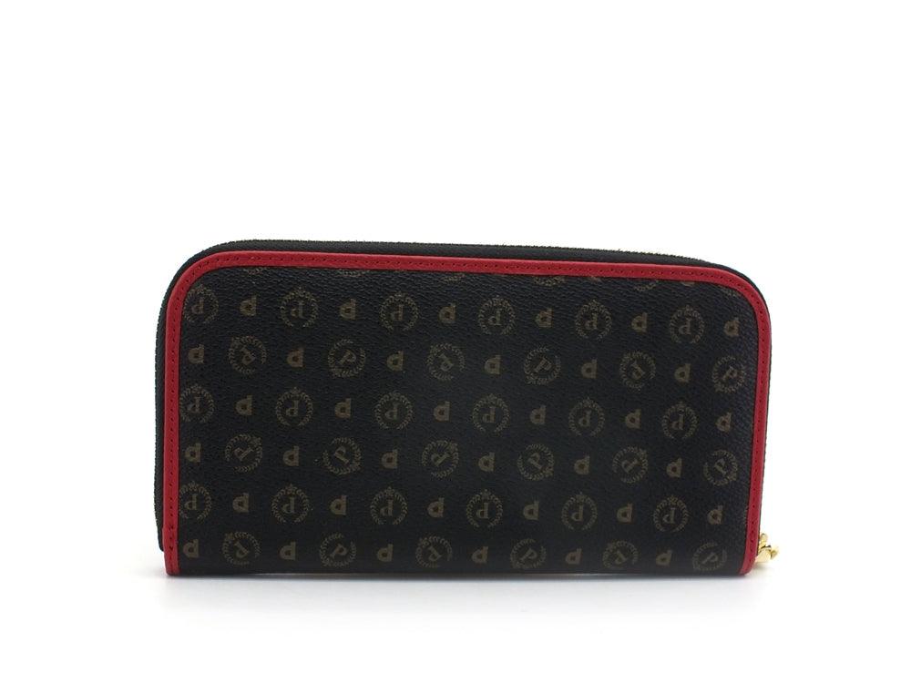 POLLINI Portafoglio Heritage Loghi Zip Nero TE9001PP02Q1100B - Sandrini Calzature e Abbigliamento