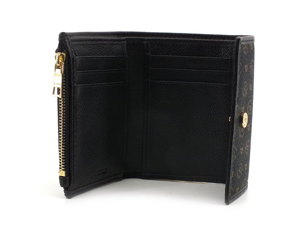 POLLINI Portafoglio Heritage Printed Loghi Nero TE9006PP04Q1100A - Sandrini Calzature e Abbigliamento