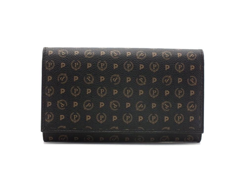 POLLINI Portafoglio Loghi Printed Nero TE9000PP02Q1100A - Sandrini Calzature e Abbigliamento