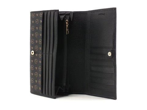 POLLINI Portafoglio Loghi Printed Nero TE9000PP02Q1100A - Sandrini Calzature e Abbigliamento