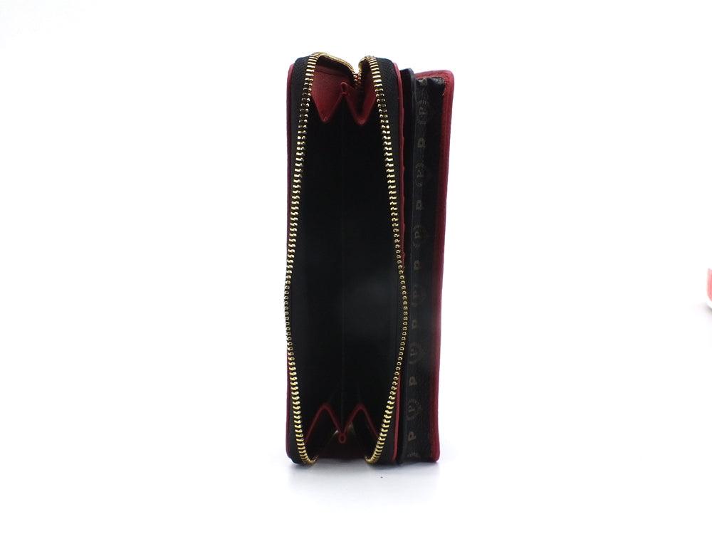 POLLINI Portafoglio Zip Around Loghi Butterfly Nero Multicolor TE9012PP0DQ4600A - Sandrini Calzature e Abbigliamento