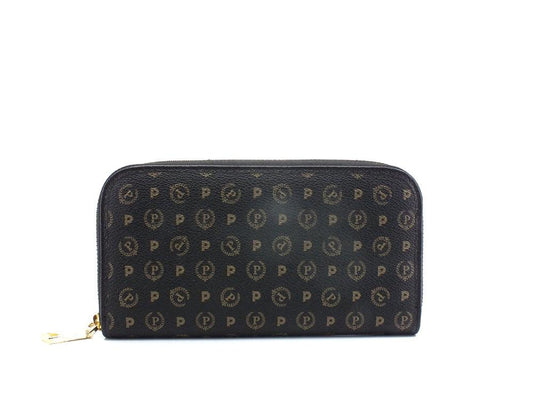 POLLINI Portafoglio Zip Around Loghi Printed Nero TE9001PP02Q1100A - Sandrini Calzature e Abbigliamento