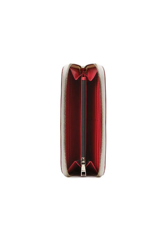 POLLINI Portafoglio Zip Donna Avorio Rosso TE9001PP02Q1110B - Sandrini Calzature e Abbigliamento