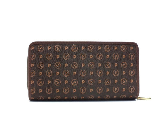 POLLINI Portafoglio Zip Loghi Printed Marrone TE9012PP0DQ5330A - Sandrini Calzature e Abbigliamento
