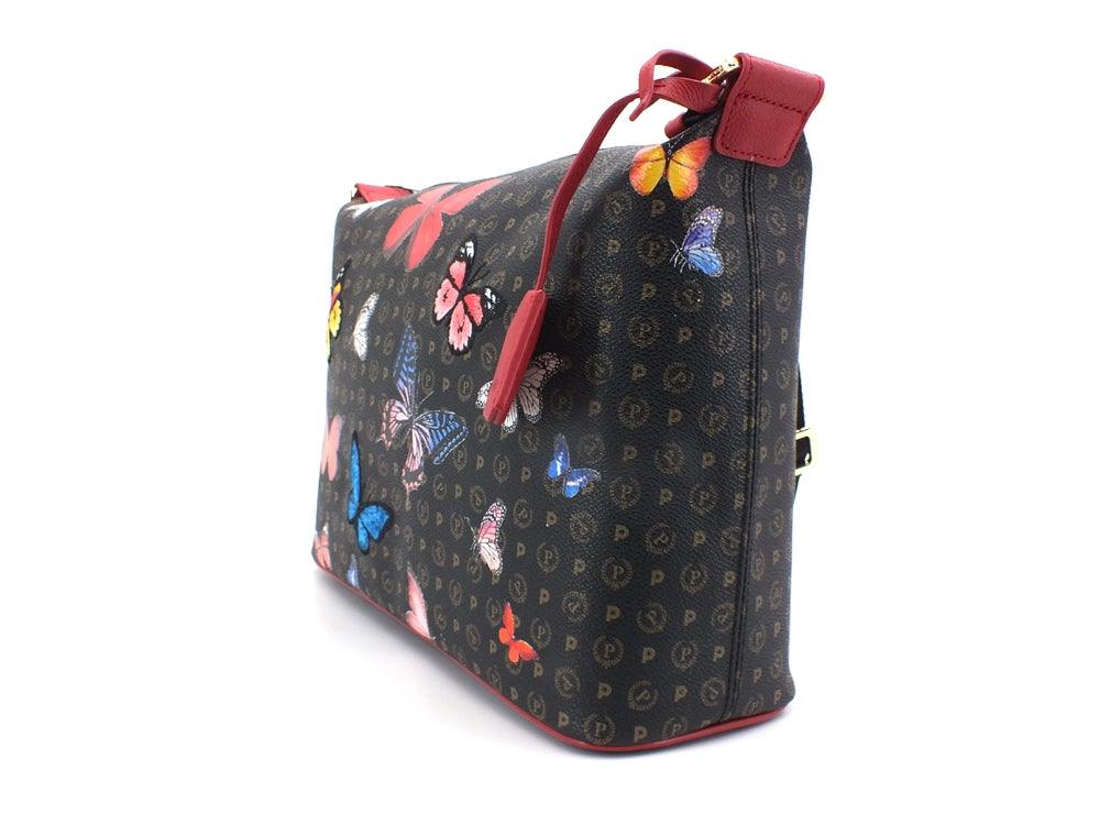 POLLINI Satchel Borsa Tracolla Butterfly Nero Multi TE8400PP02Q4600A - Sandrini Calzature e Abbigliamento