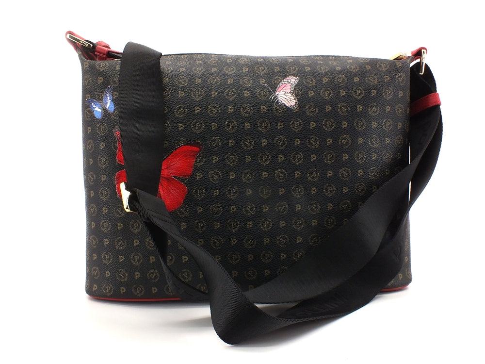 POLLINI Satchel Borsa Tracolla Butterfly Nero Multi TE8400PP02Q4600A - Sandrini Calzature e Abbigliamento