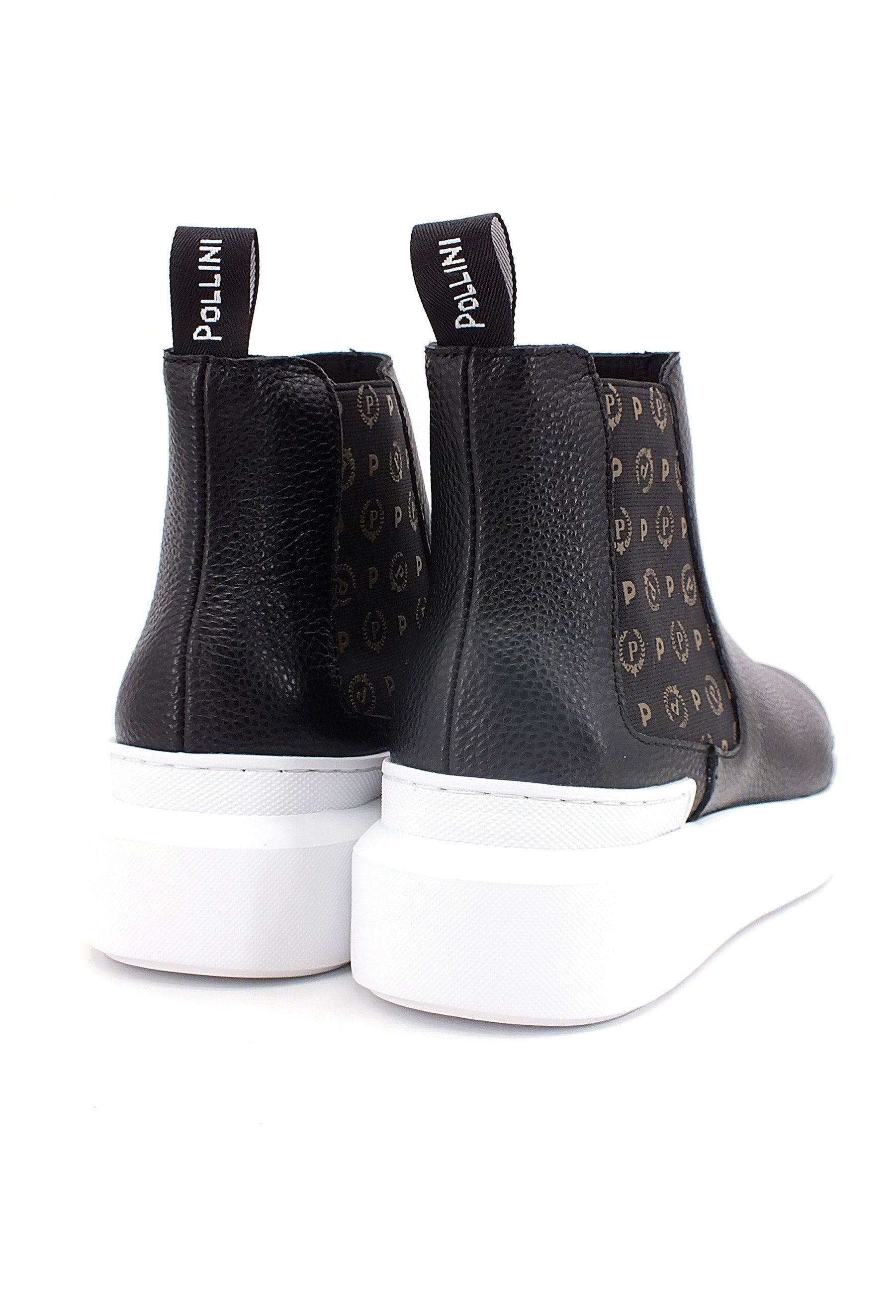 POLLINI Slip On Hi Loghi Donna Nero TA15154G0DQ1F00A - Sandrini Calzature e Abbigliamento