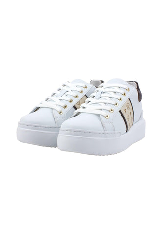 POLLINI Sneaker Donna Marrone Bianco TA15034G07Q1A10D - Sandrini Calzature e Abbigliamento