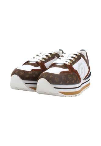 POLLINI Sneaker Donna Marrone Bianco TA15333G0GQ1030A - Sandrini Calzature e Abbigliamento