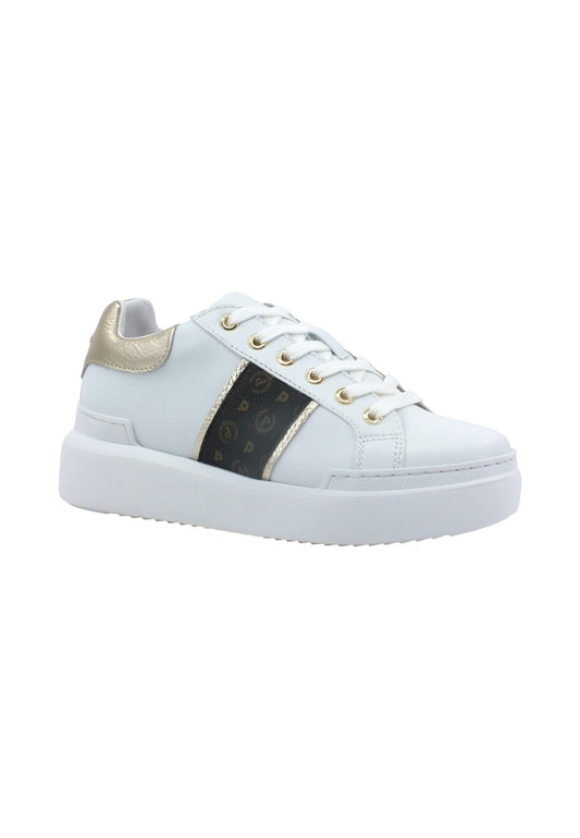 POLLINI Sneaker Donna Platino White TA15034G07Q1A00H - Sandrini Calzature e Abbigliamento