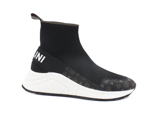 POLLINI Sneaker Elastic Sock Calza Loghi Nero TA15125G0DQ10000 - Sandrini Calzature e Abbigliamento