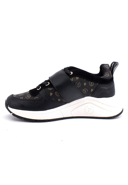 POLLINI Sneaker Loghi Donna Nero TA15145GDQ1100A - Sandrini Calzature e Abbigliamento