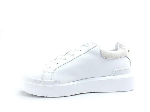 POLLINI Sneaker Platform Logo Glitter Bianco SA15014G0EXE110A - Sandrini Calzature e Abbigliamento