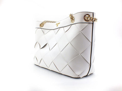 POLLINI Tote Clutch Logo Borsa Manici Bianco SC4523PP0ESI0100 - Sandrini Calzature e Abbigliamento