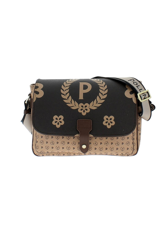 POLLINI Tracolla Big Crema Marrone TE8449PP0AQ1E11A - Sandrini Calzature e Abbigliamento