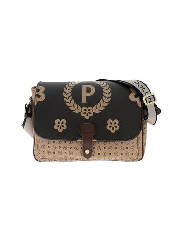 POLLINI Tracolla Big Crema Marrone TE8449PP0AQ1E11A - Sandrini Calzature e Abbigliamento