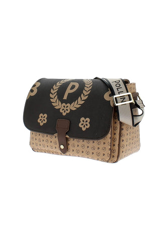 POLLINI Tracolla Big Crema Marrone TE8449PP0AQ1E11A - Sandrini Calzature e Abbigliamento