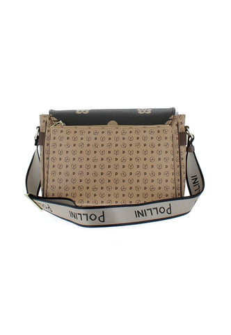 POLLINI Tracolla Big Crema Marrone TE8449PP0AQ1E11A - Sandrini Calzature e Abbigliamento