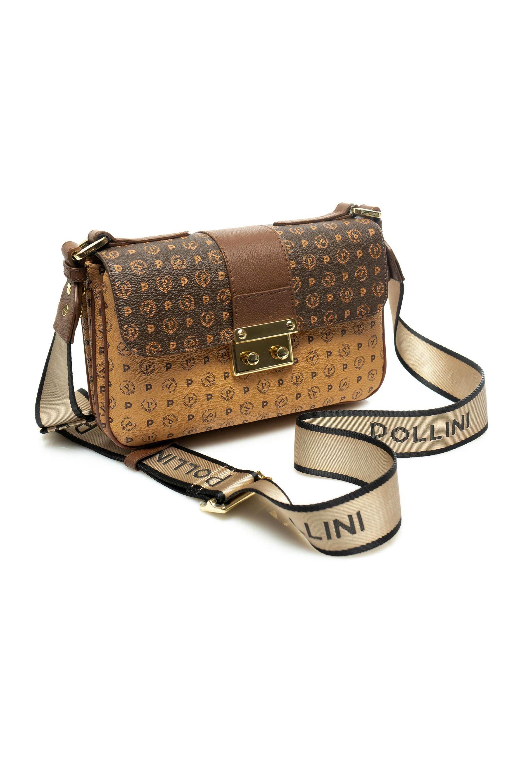 POLLINI Tracolla Marrone Crema TE8452PP0BQ5330A - Sandrini Calzature e Abbigliamento