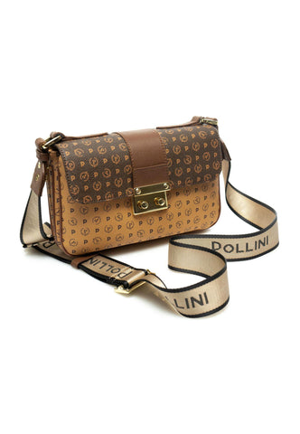 POLLINI Tracolla Marrone Crema TE8452PP0BQ5330A - Sandrini Calzature e Abbigliamento