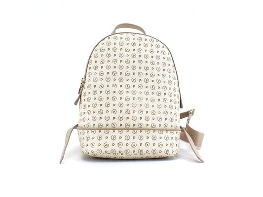 POLLINI Zaino Backpack Loghi Avorio Beige TE8432PP07Q1110A - Sandrini Calzature e Abbigliamento