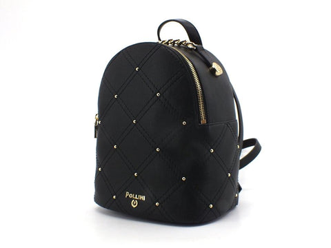 POLLINI Zaino Backpack Mini Grained Borchiette Nero SC4521PP0DSB1000 - Sandrini Calzature e Abbigliamento