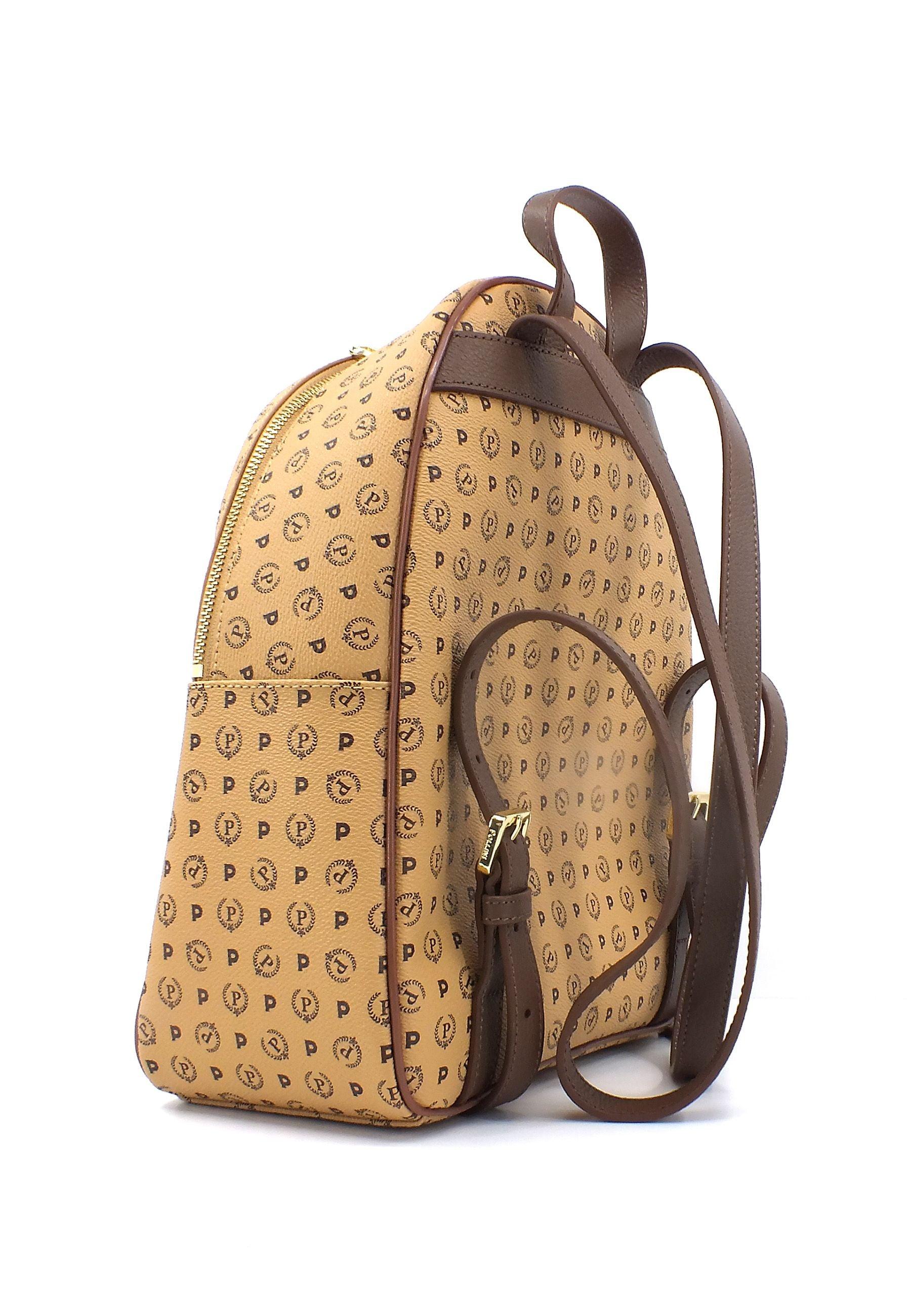 POLLINI Zaino Donna Crema Marrone TE8501PP0GQ1111D - Sandrini Calzature e Abbigliamento